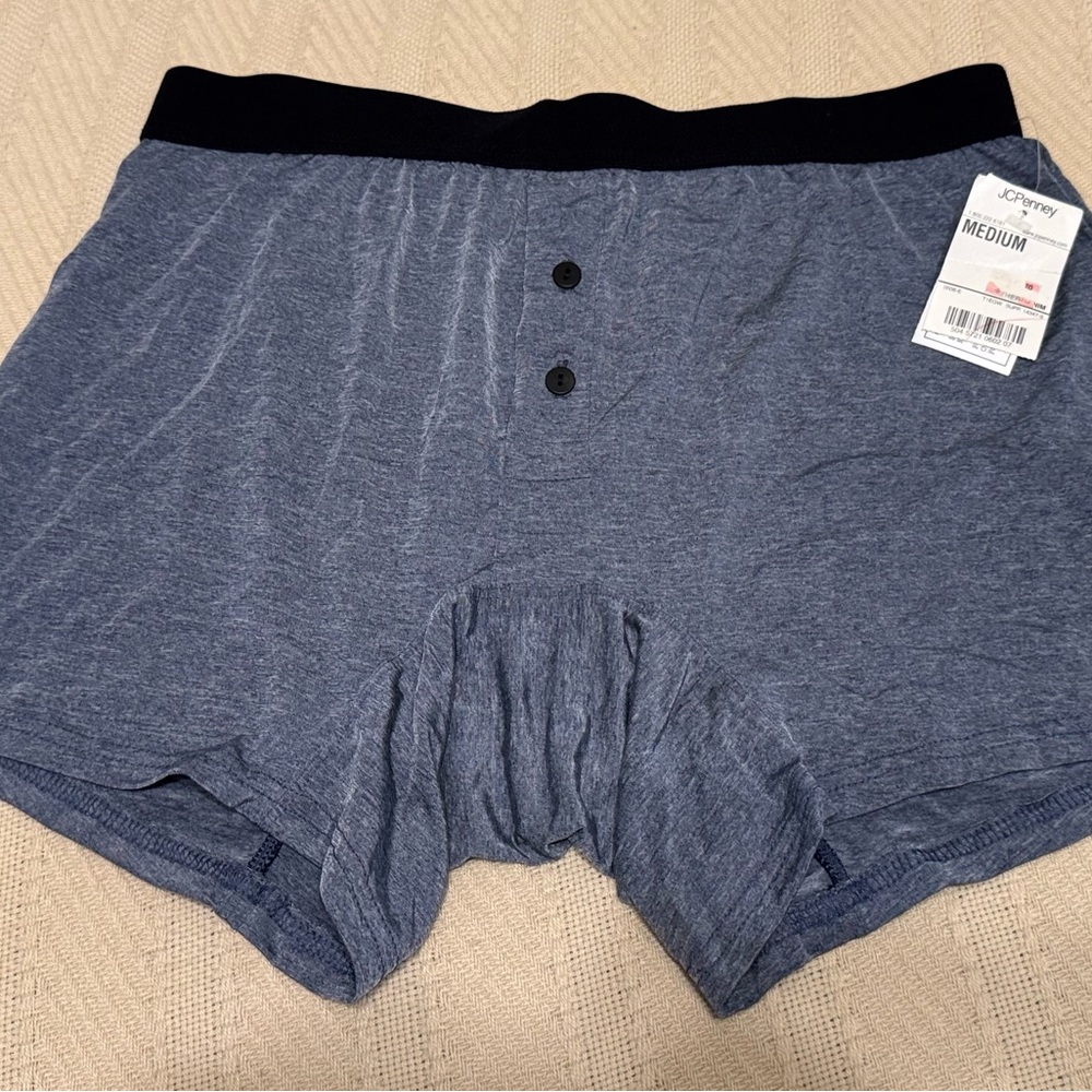 Men's Blue microfiberBoxer Briefs